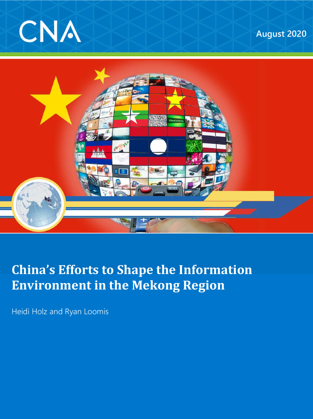 Report cover for 'China's Efforts to Shape the Information Environment in the Mekong Region'