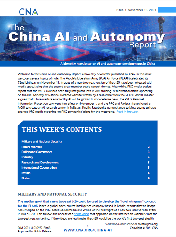 Issue 3, November 18, 2021 | CNA