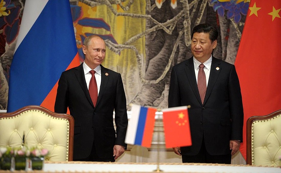 Chinese president Xi Jinping and Russian President Vladimir Putin