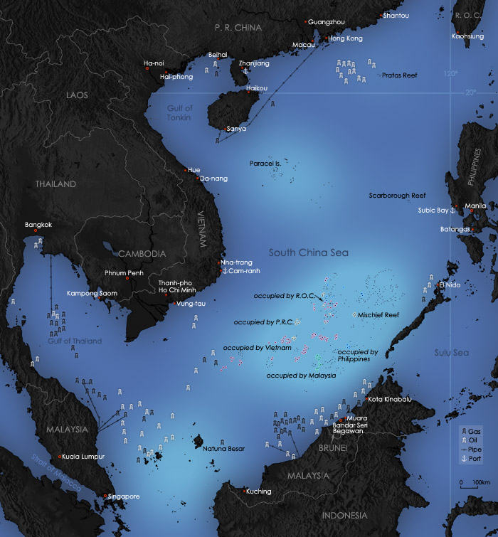 Map of South China Sea