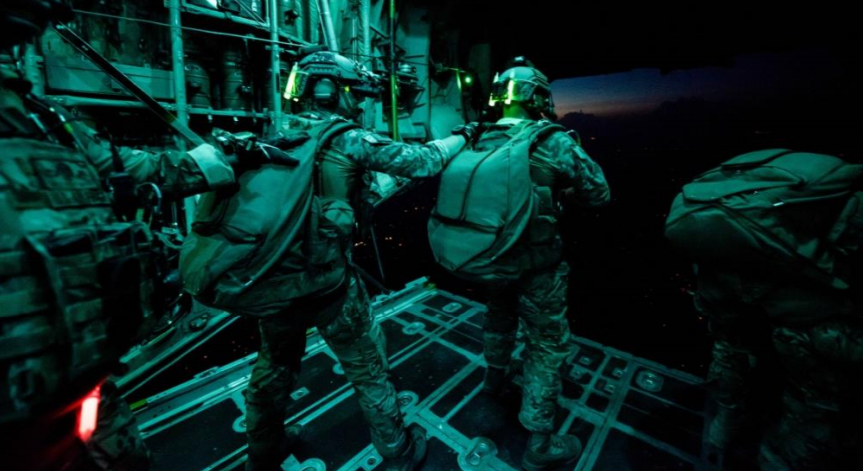 Special Operations forces at night