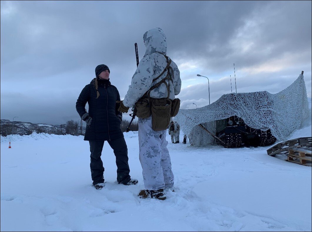 Dr. Ladd in Norway, evaluating U.S. Marine cold-weather training