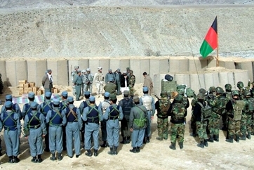 A photo of Afghan national security forces