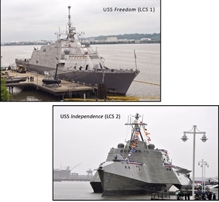 Photos of USS Freedom and USS Independence