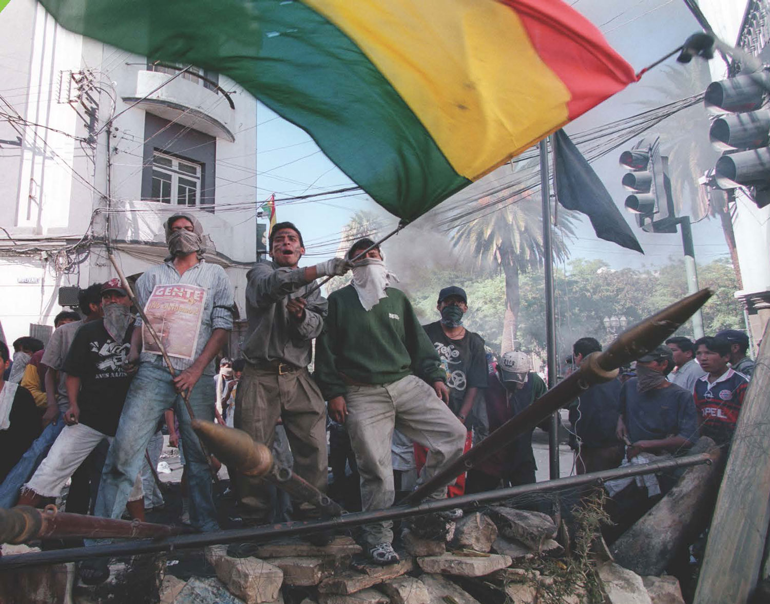 Violent protest in Bolivia over government increases to the cost of water.