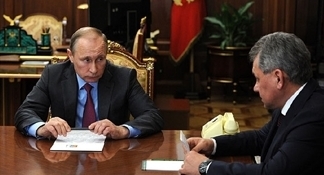 Putin meeting with another official
