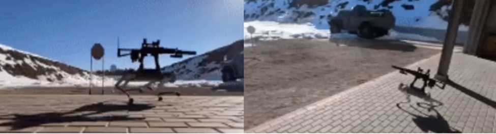 Armed PLA robot dog